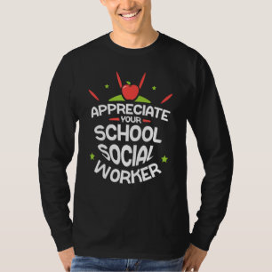 T-shirt Appréciez votre collègue travailleur social de l'é