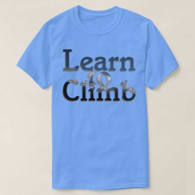 T-shirt Apprendre à grimper (Design devant)