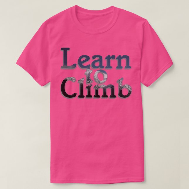 T-shirt Apprendre à grimper (Design devant)
