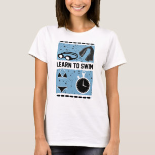 T-shirt Apprendre à nager avec ce design magnifique