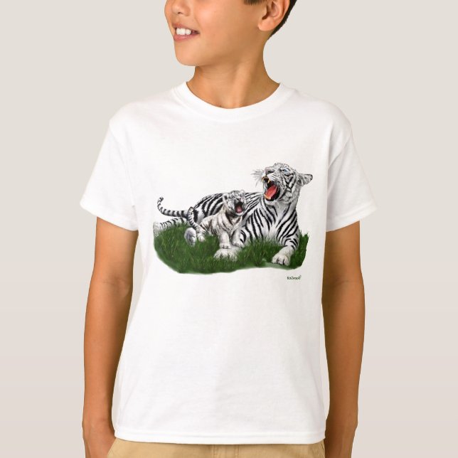 T-shirt Apprendre à son petit à rugir (Devant)