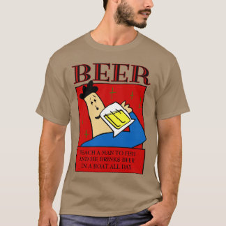 T-shirt Apprendre À Un Homme À Pêcher