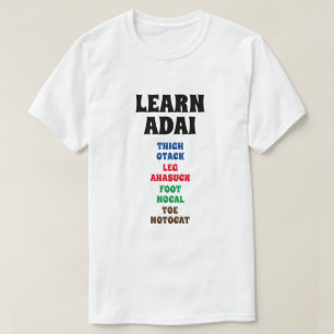 T-shirt Apprendre Adai - Cuisse, Jambe, Pied, Orteil