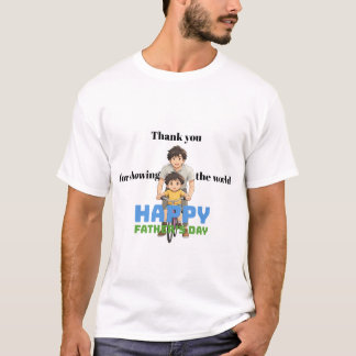 T-shirt Apprendre avec papa - Balade à vélo Art de la Fête