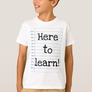T-shirt Apprendre ici