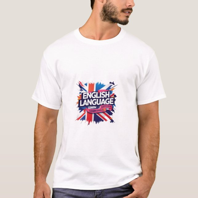 T-shirt Apprendre l'anglais" (Devant)