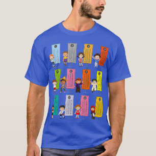 T-shirt Apprendre Multiplication Tableaux Mat Petit Jeu po