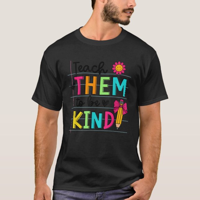 T-shirt Apprenez-Leur À Être Comme Crayon Coquette Bow Ret (Devant)