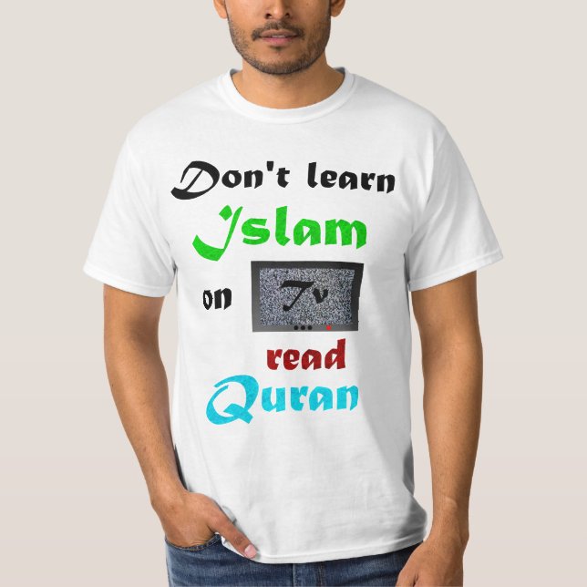 T-shirt Apprenez l'Islam sur le Quran (Devant)