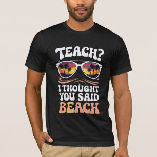 T-shirt Apprenez-Moi Que Vous Avez Dit Professeur De Plage