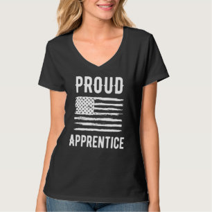 T-shirt Apprenti fière profession drapeau américain