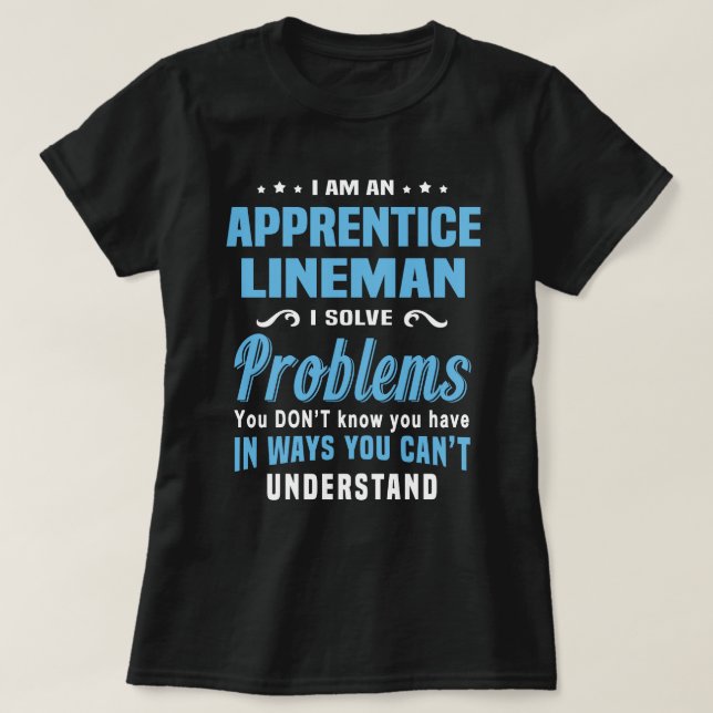 T-shirt Apprentie Lineman (Design devant)