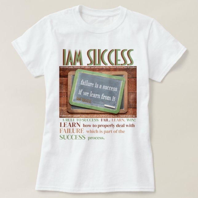 T-SHIRT APPRENTISSAGE DE L'ÉCHEC (Design devant)