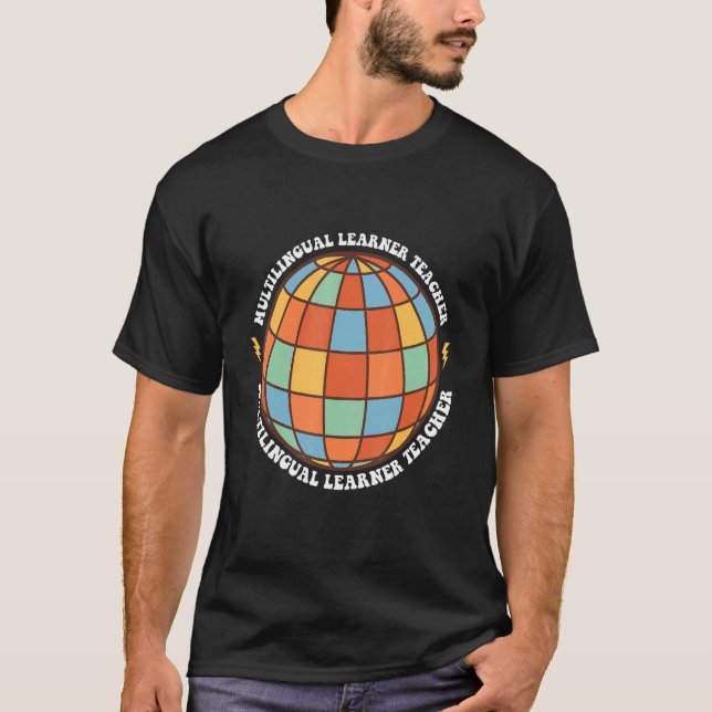 T-shirt Apprentissage multilingue Professeur Retro Super M (Devant)