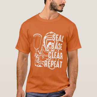 T-shirt Apprêt de base clair répété voiture drôle pulvéris