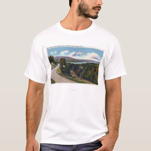 T-shirt Approche du sud vers le lac de la route (Devant)