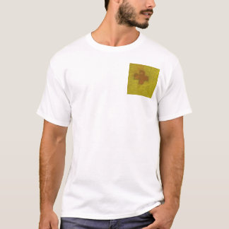T-shirt Appui blanc de pièce en t