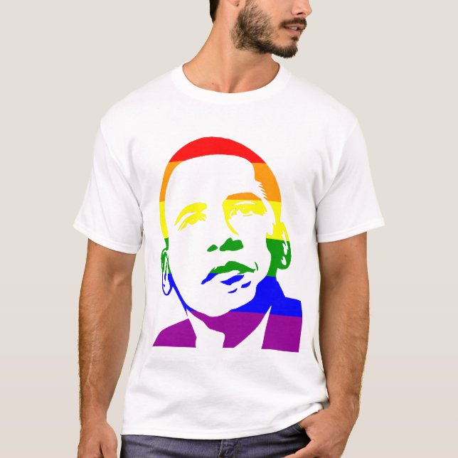 T-shirt "Appui de mariage homosexuel d'Obama " (Devant)