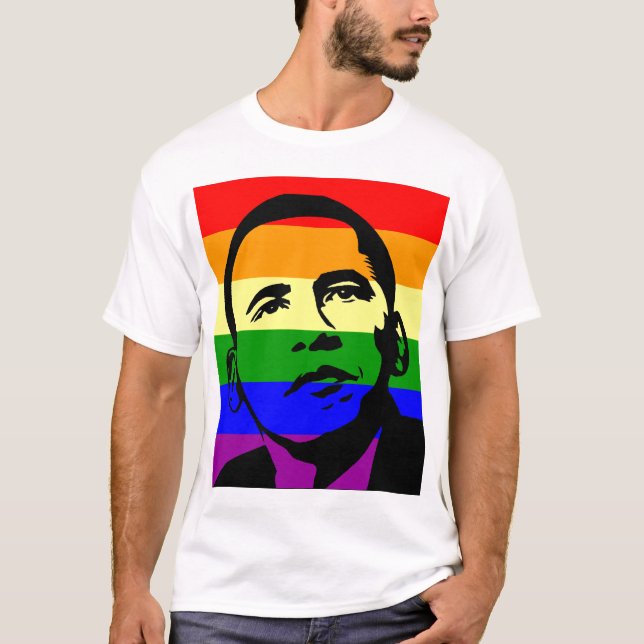 T-shirt "Appui de mariage homosexuel d'Obama " (Devant)