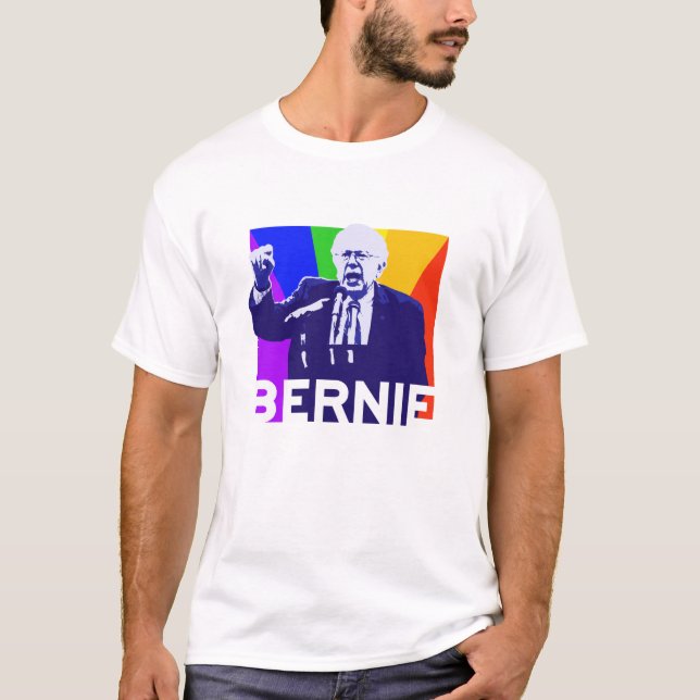 T-shirt Appui des ponceuses LGBT de Bernie (Devant)