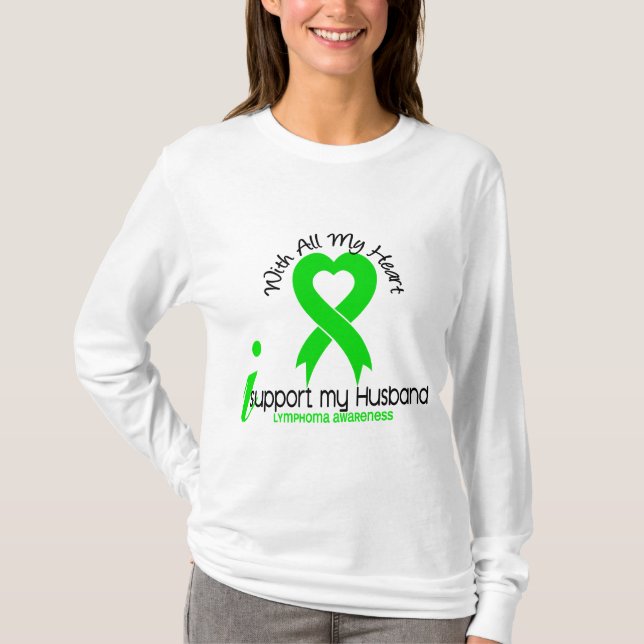 T-shirt Appui du LYMPHOME I mon mari (Devant)