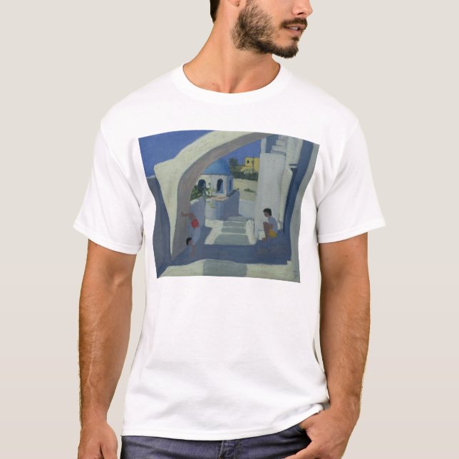 T-shirt Appui renversé Santorini (Devant)
