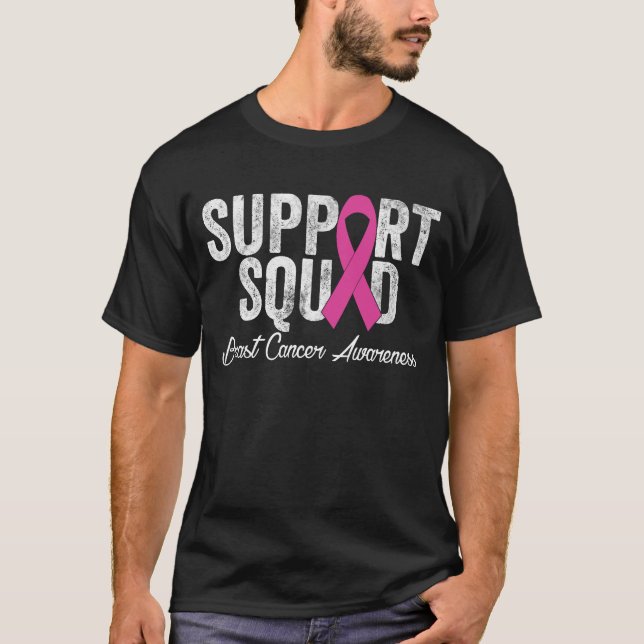 T-shirt Appuyer la sensibilisation au cancer du sein de l' (Devant)