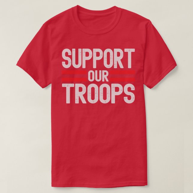 T-shirt Appuyer nos troupes (Design devant)