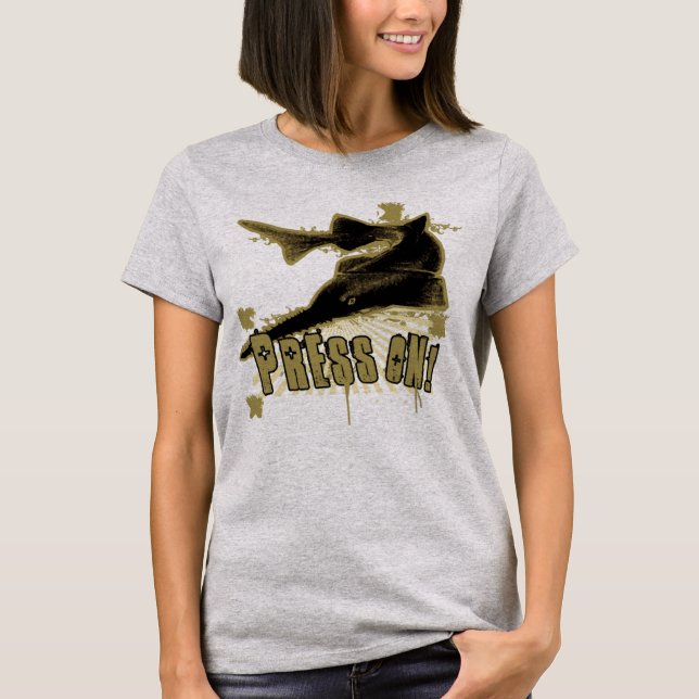 T-shirt Appuyer sur (Devant)