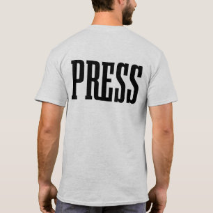 T-shirt Appuyer sur deux côtés pour Reporters Journos News