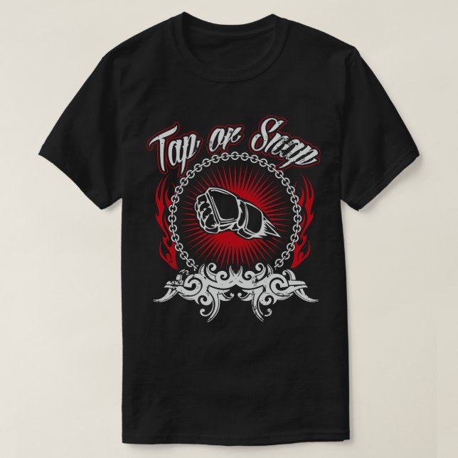 T-shirt Appuyez ou aimantez (Design devant)