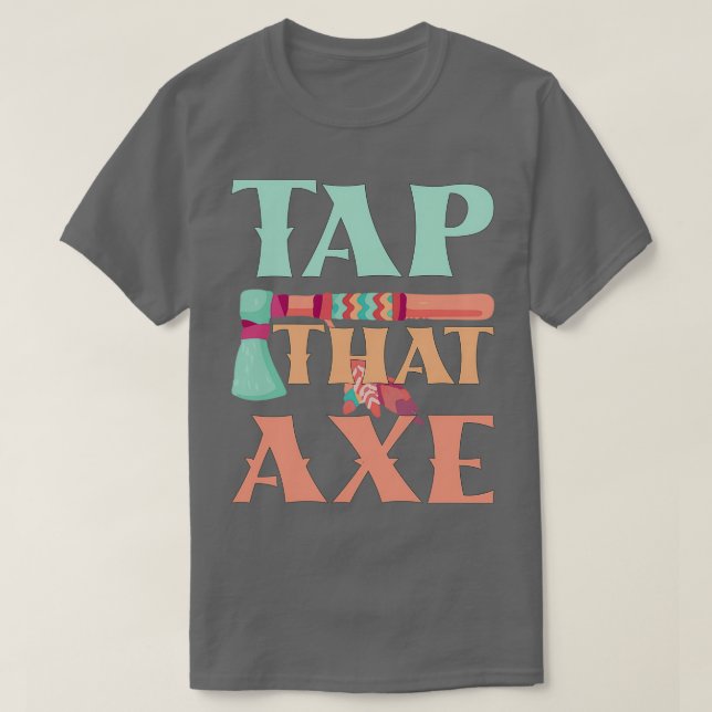 T-shirt Appuyez Sur Cet AX Drôle Ax Jetant Dire Drôle Cade (Design devant)