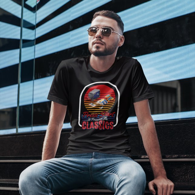 T-shirt Appuyez sur Commencer pour préserver les classique (Créateur téléchargé)