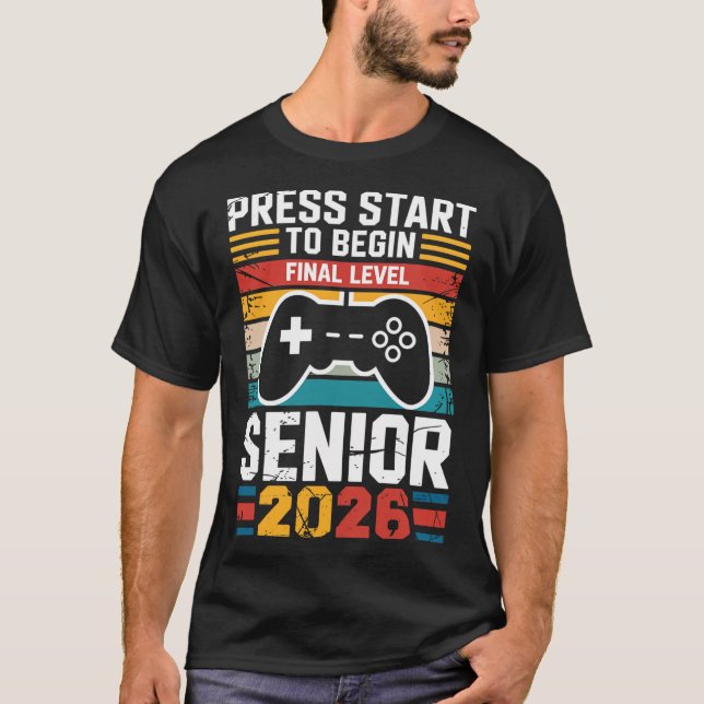 T-shirt Appuyez sur Start pour commencer le niveau final S (Devant)
