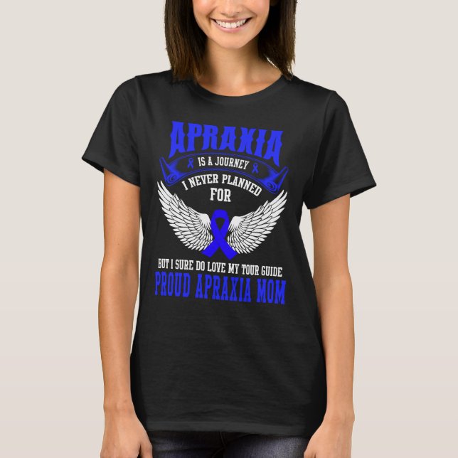 T-shirt Apraxia Sensibilisation Fière Apraxia Maman (Devant)