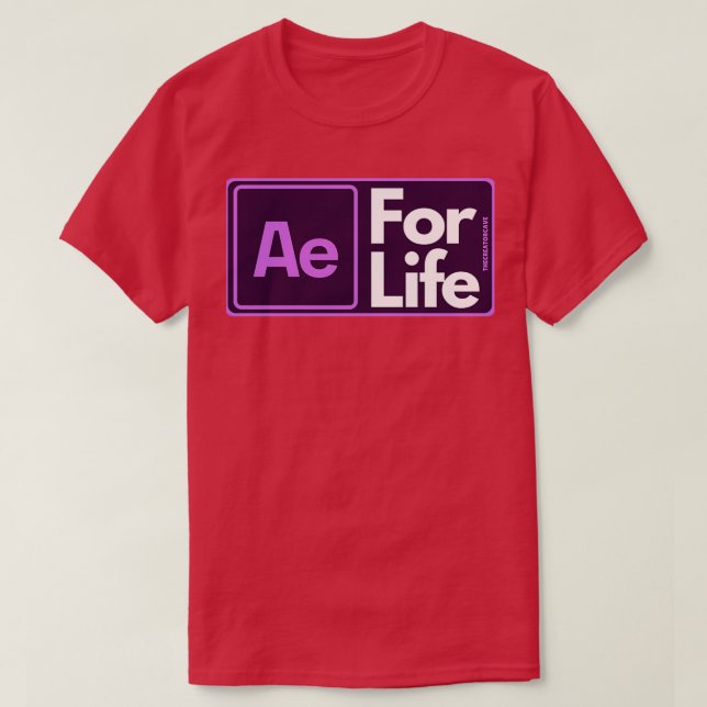 T-shirt Après effets pour la vie  (Design devant)