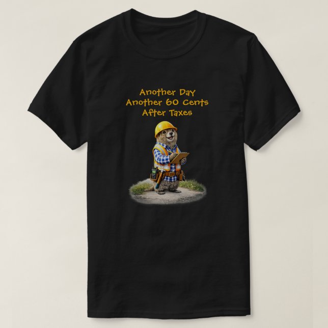 T-shirt « Après impôts » (Design devant)