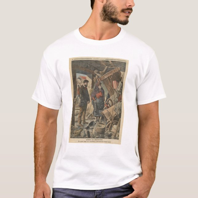 T-shirt Après la catastrophe pour 'Le Petit Journal' (Devant)
