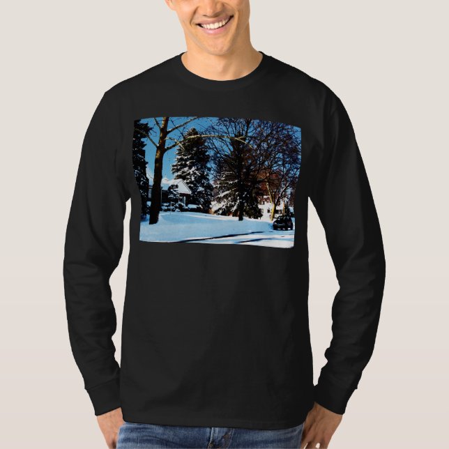 T-shirt Après la tempête de neige (Devant)