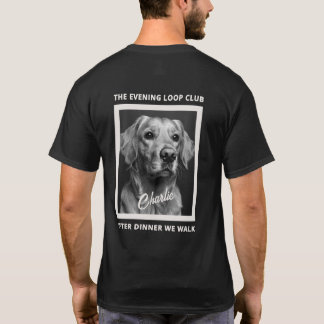 T-shirt Après le dîner, nous promenons l'amant de chien ph