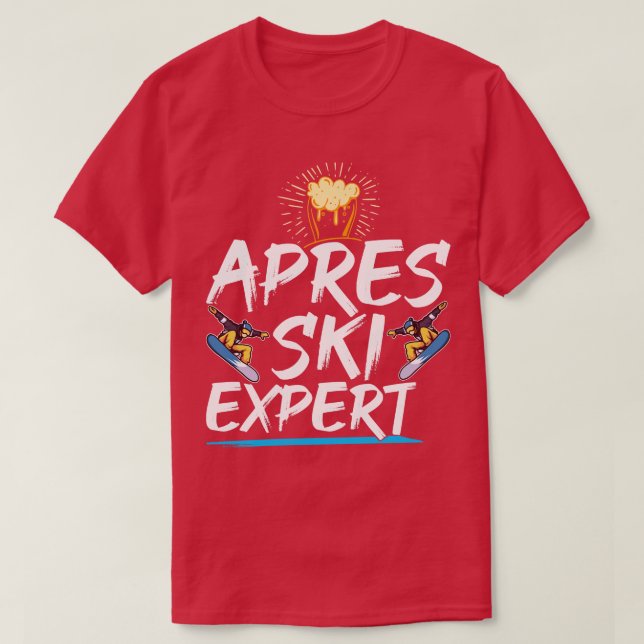 T-shirt Apres Ski Expert Ski (Design devant)