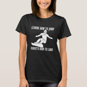 T-shirt Apres Ski Party meme Mountain Snowboarder Sn