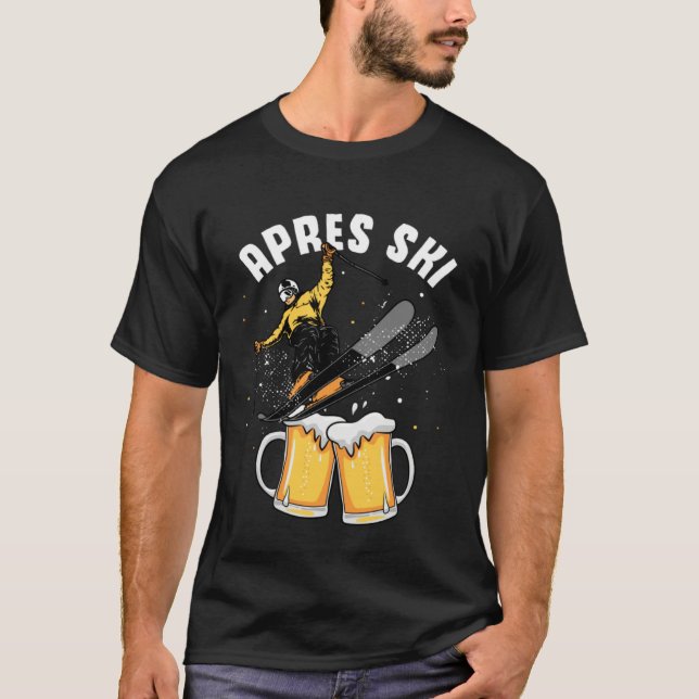 T-shirt Apres ski party skiing ski mountains  ski trip (Devant)