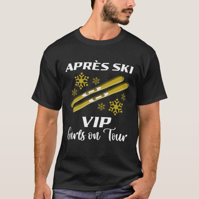 T-shirt Apres-Ski Vip Girls en Tour Bunny Ski Rabbit Party (Devant)