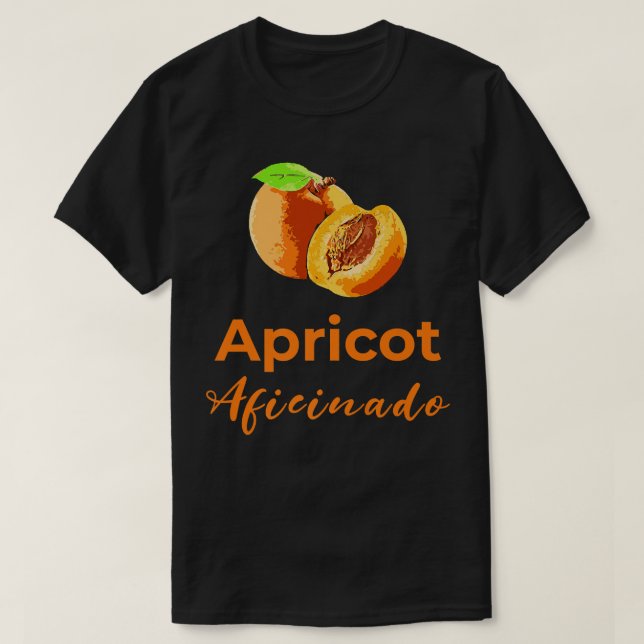 T-shirt Apricot Aficionado Fruit Lovers Vegan Vegetarian P (Design devant)