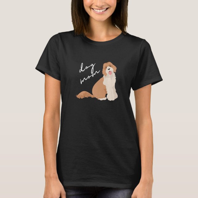 T-shirt Apricot Labradooda Chien Maman Femme (Devant)
