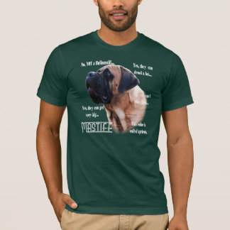 T-shirt Apricot Mastiff FAQ chemise noire