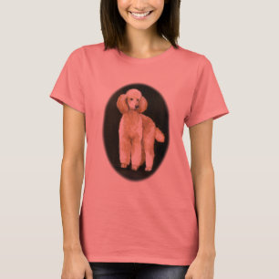T-shirt "Apricot Standard Poodle" Dog Art Ringer