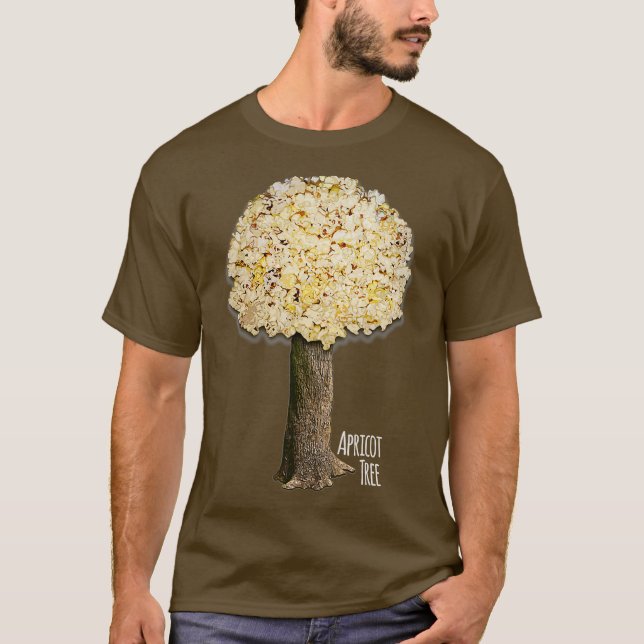 T-shirt Apricot Tree Drôle Clever Popcorn Popcorn LDS (Devant)