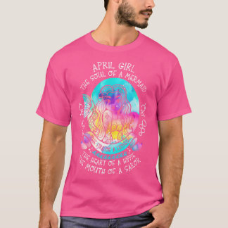 T-shirt April Fille L'Âme D'Une Sirène